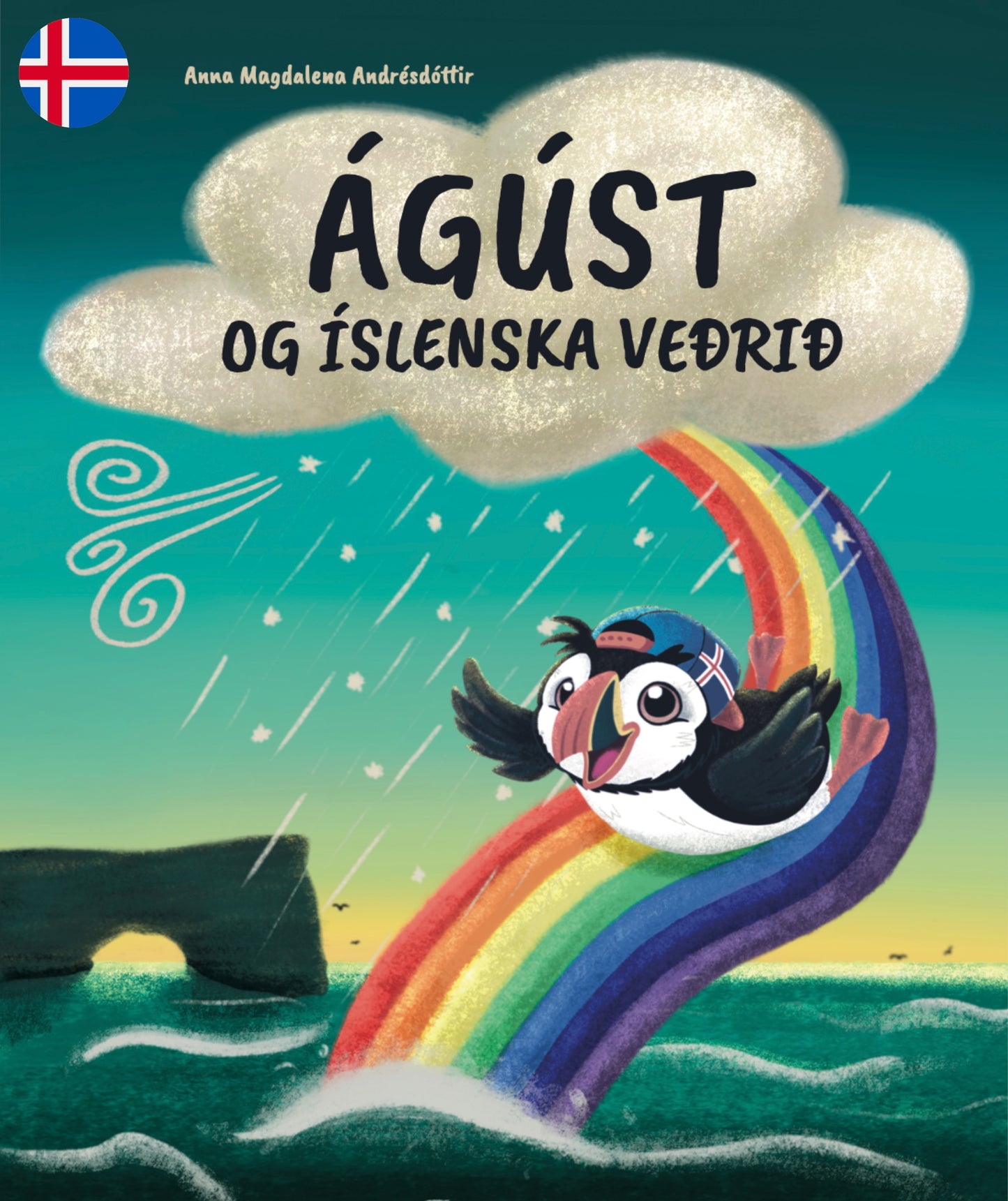 Ágúst og íslenska veðrið pappabók